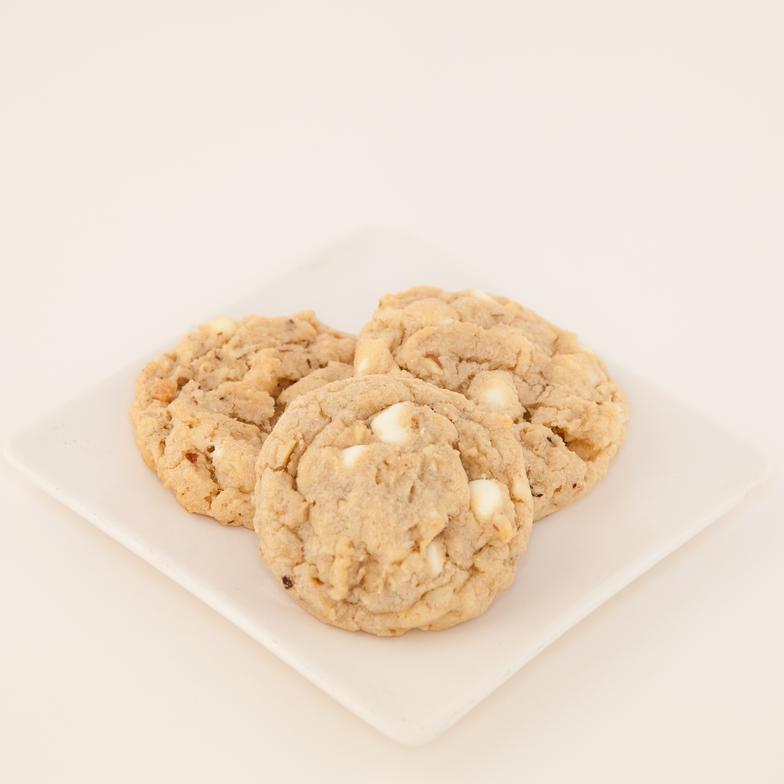 A moist drop cookie with tender chunks of apricots, toasted almonds and white chocolate chips
